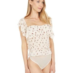 Free People Floral Bodysuit.    Y-21